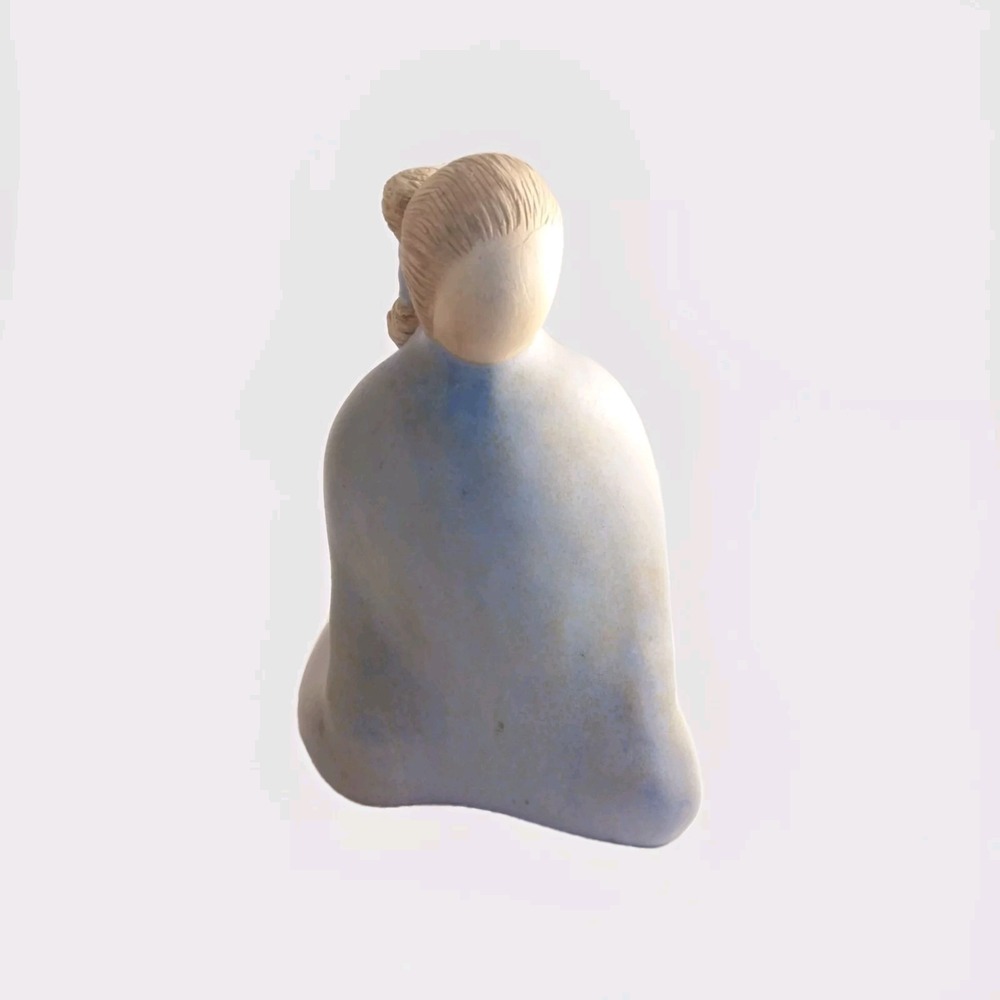 Jack Black Sculpture Navajo Pottery Woman Kneeling Signed 1984 Ceramic